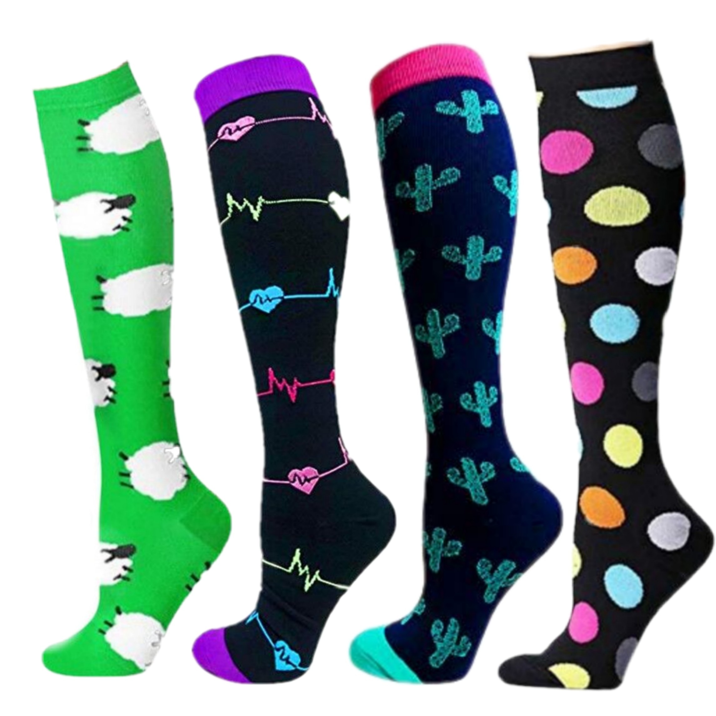 Compression Socks Anti Fatigue Pain Relief Travel Cycling Socks Rugby Basketball Golf Hiking Running For Varicose Veins Men Sock